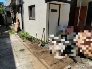 ブロック塀　解体後